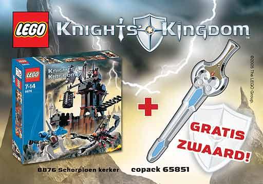 65851-1 Knights Kingdom II Co-Pack (contains 8876 and life size sword)