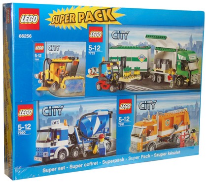 66256-1 City Super Pack (7242, 7733, 7990, 7991)