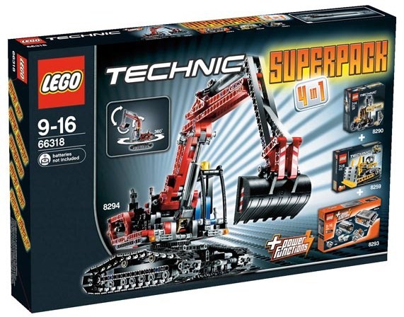 66318-1 Technic Super Pack 4 in 1 (8259, 8290, 8293, 8294)