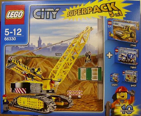 66330-1 City Super Pack 5 in 1 (7632, 7746, 7990, 8401, 5620)