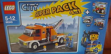 66345-1 City Super Pack 4 in 1 (3177, 7241, 7634, 7638)