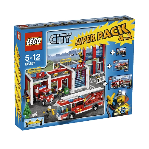 66357-1 City Super Pack 4 in 1 (7208, 7239, 7241, 7942)