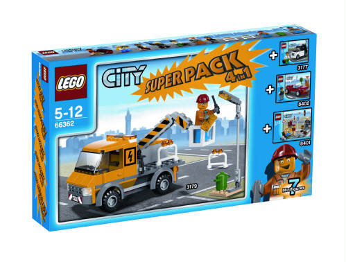 66362-1 City Super Pack 4 in 1 (3177, 3179, 8401, 8402)