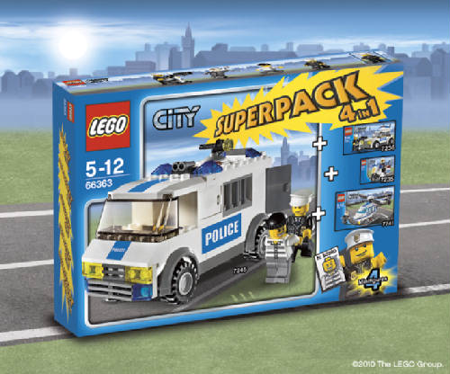 66363-1 City Super Pack 4 in 1 (7235, 7236, 7245, 7741)