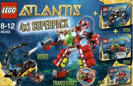 66365-1 Atlantis Super Pack 4 in 1 (8057, 8058, 8059, 8080)