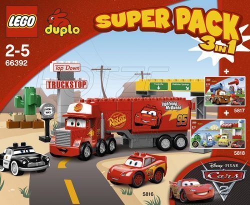 66392-1 Duplo Cars Super Pack 3 in 1 (5816, 5817, 5818)