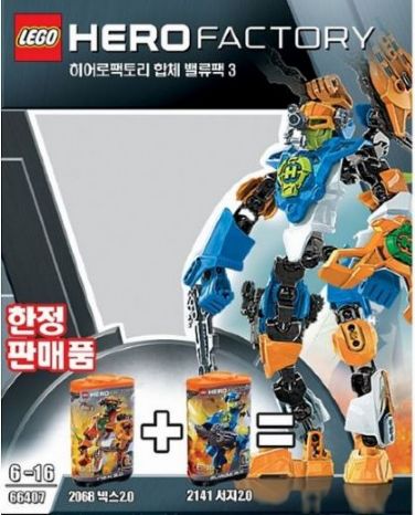 66407-1 Hero Factory Super Pack 2 in 1 (2068, 2141)