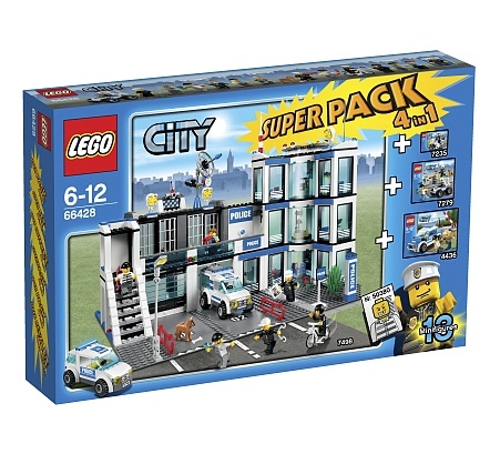 66428-1 City Super Pack 4 in 1 (4436, 7235, 7279, 7498)