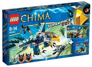 66450-1 Legends of Chima Super Pack 3 in 1 (70000, 70001, 70003)