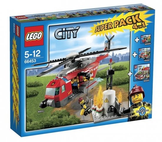 66453-1 City Super Pack 4 in 1 (60000, 60001, 60003, 60010)