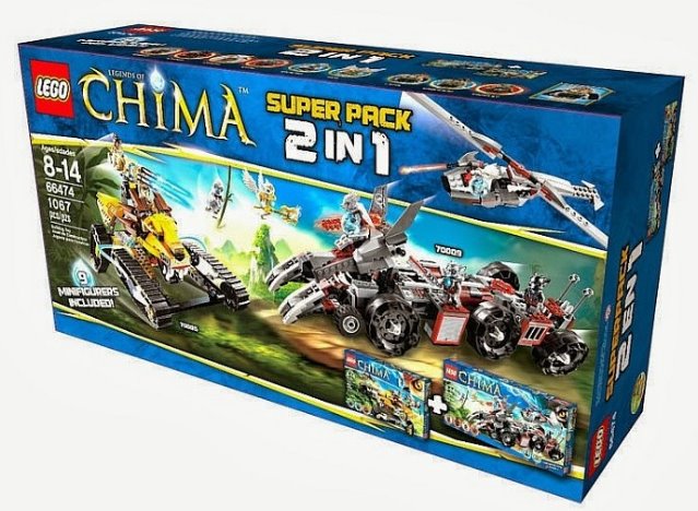 66474-1 Legends of Chima Super Pack 2 in 1 (70005, 70009)