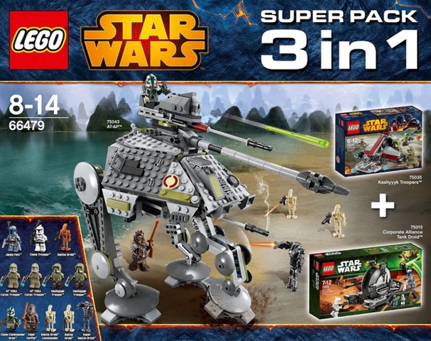 66479-1 Star Wars Super Pack 3 in 1 (75015, 75035, 75043)