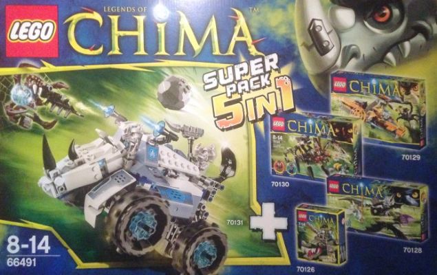 66491-1 Legends of Chima Super Pack 5 in 1 (70126, 70128, 70129, 70130, 70131)