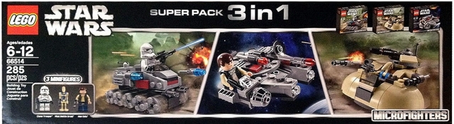 66514-1 Star Wars Microfighters Super Pack 3 in 1 (75028, 75029, 75030)