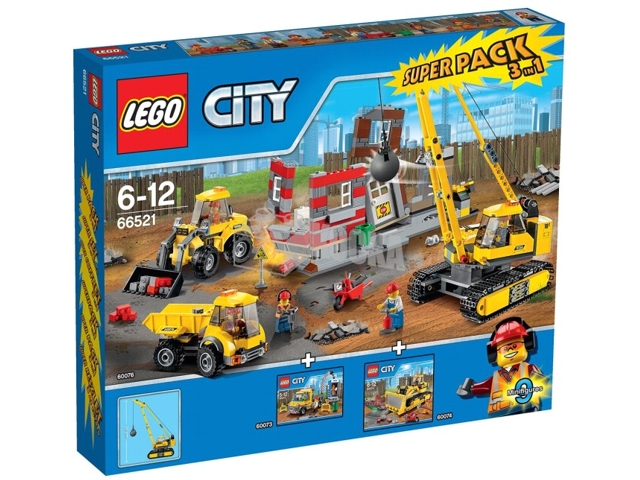 66521-1 City Super Pack 3 in 1 (60073, 60074, 60076)