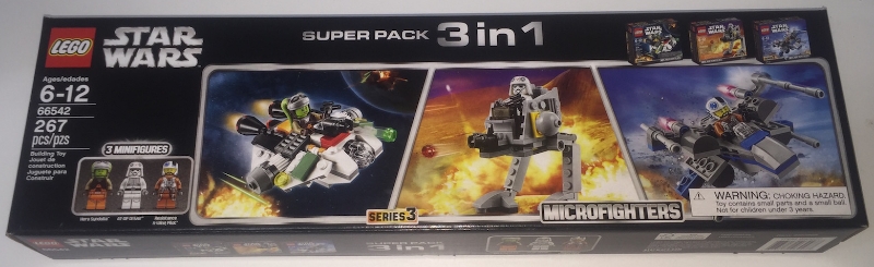 66542-1 Star Wars Microfighters Super Pack 3 in 1 (75125, 75127, 75130)