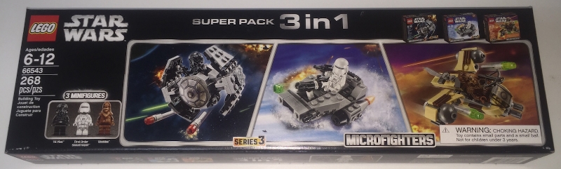 66543-1 Star Wars Microfighters Super Pack 3 in 1 (75126, 75128, 75129)