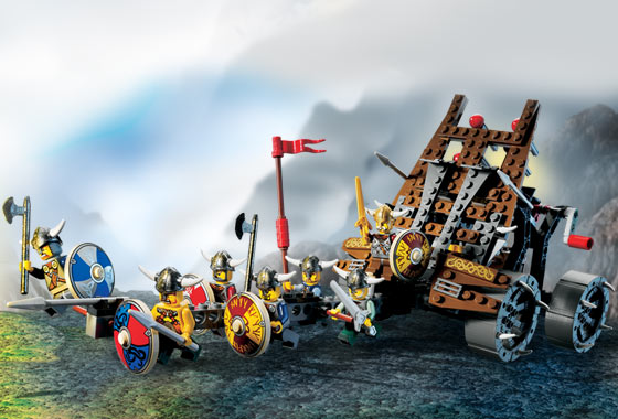 7020-1 Army of Vikings with Heavy Artillery Wagon