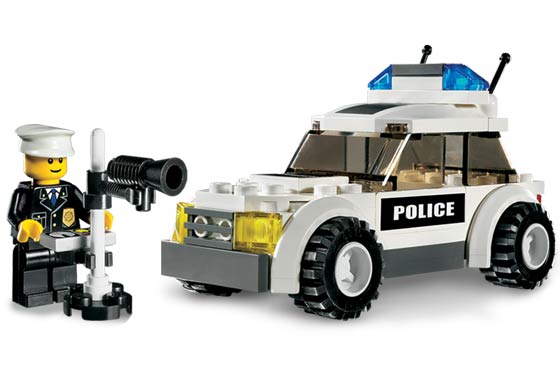 7236-1 Police Car - Black/Green Sticker Version