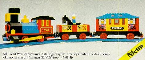 726-1 12V Western Train with 2 Wagons and Cowboys