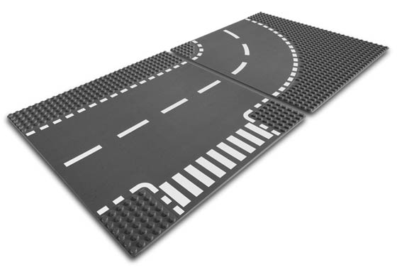 7281-1 T-Junction & Curved Road Plates