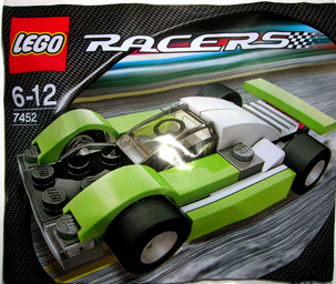 7452-1 Lime / Black Racer polybag