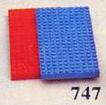 747-1 Baseplates, Red and Blue