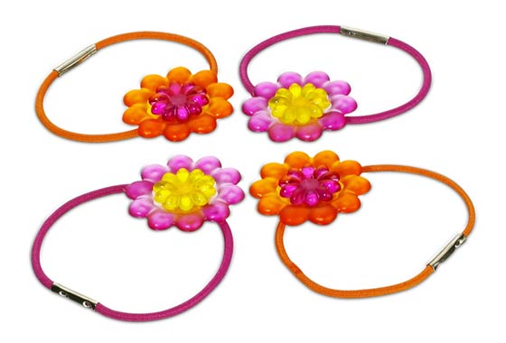 7505-1 Flowered Hair Bands