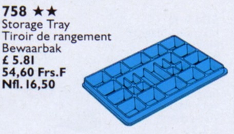 758-1 Storage Tray