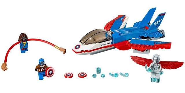 76076-1 Captain America Jet Pursuit