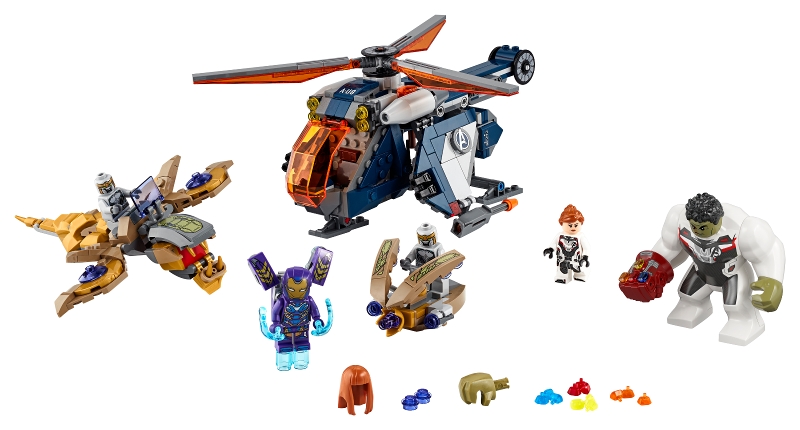 76144-1 Avengers Hulk Helicopter Rescue