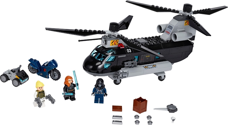 LEGO set: 76162-1, Black Widow's Helicopter Chase