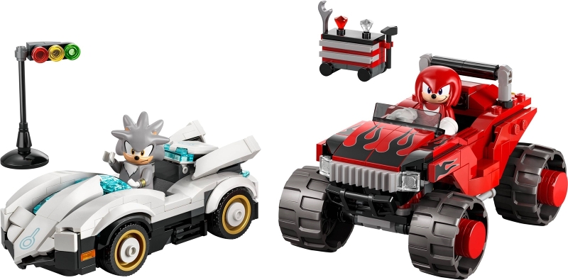 Silver's Car vs. Knuckles' Monster Truck