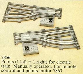 7856-1 Left and Right Manual Points with Electric Rails