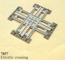 7857-1 Crossing, Electric Rails Gray 12v