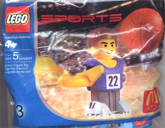 7917-1 McDonald's Sports Set Number 3 - Blue Basketball Player #22 polybag