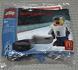 7919-1 McDonald's Sports Set Number 4 - White Hockey Player #5 polybag