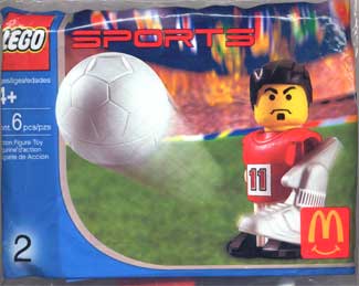 7924-1 McDonald's Sports Set Number 2 - Red Soccer Player #11 polybag