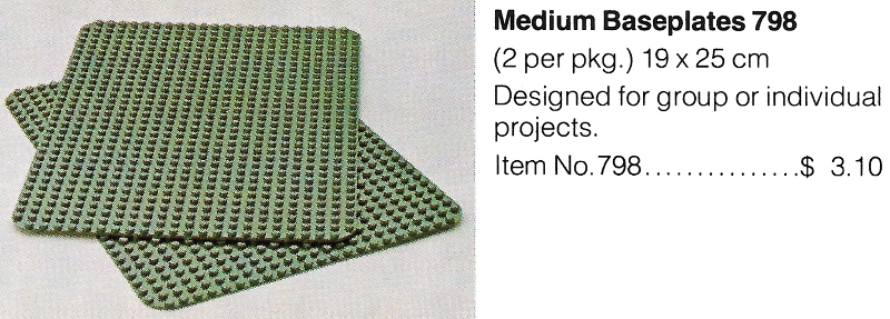 798-1 Baseplates, Green