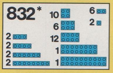 832-1 Blue Bricks Parts Pack