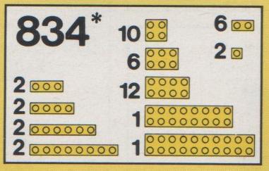 834-1 Yellow Bricks Parts Pack