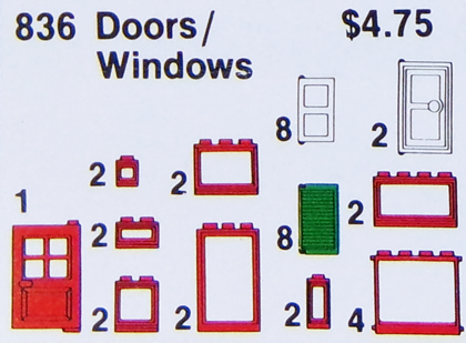 836-1 Doors and Windows Parts Pack