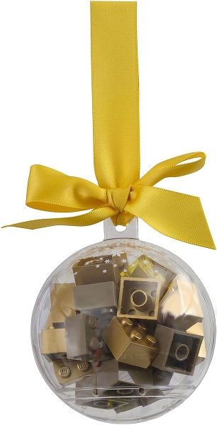 Holiday Ornament with Gold Bricks