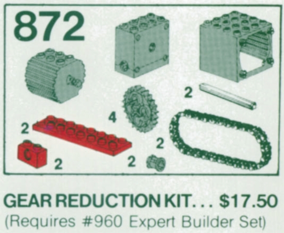 872-1 Two Gear Blocks (Gear Reduction Kit)