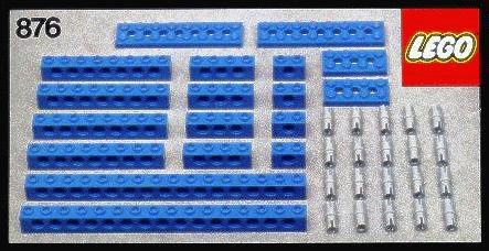 876-1 Blue Beams with Connector Pegs