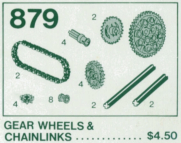 879-1 Gear Wheels with Chain Links (Gear Wheels & Chainlinks)