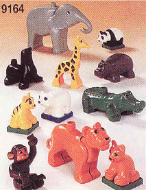 9164-1 Duplo Animals for Safari Park - 11 animals for set 9160