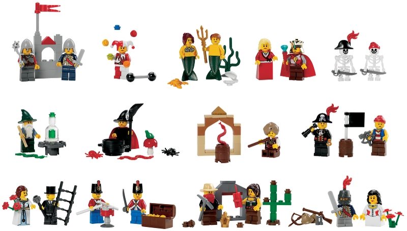 9349-1 Fairytale & Historic Minifigure Set