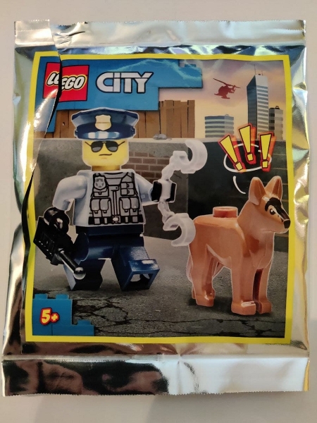 952109-1 Police Officer with Dog foil pack