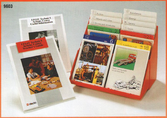 9603-1 TECHNIC I Activity Centre Cards (Simple Machines Activity Center - ISBN 8777370228 for US Version)